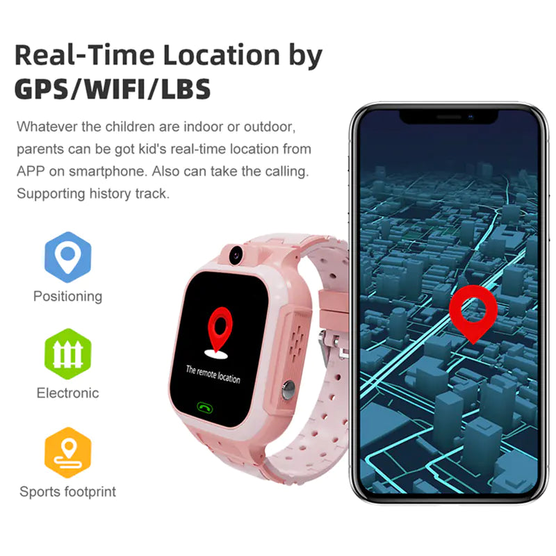Kids Smart Watch with HD Camera Focus on Kids Safety