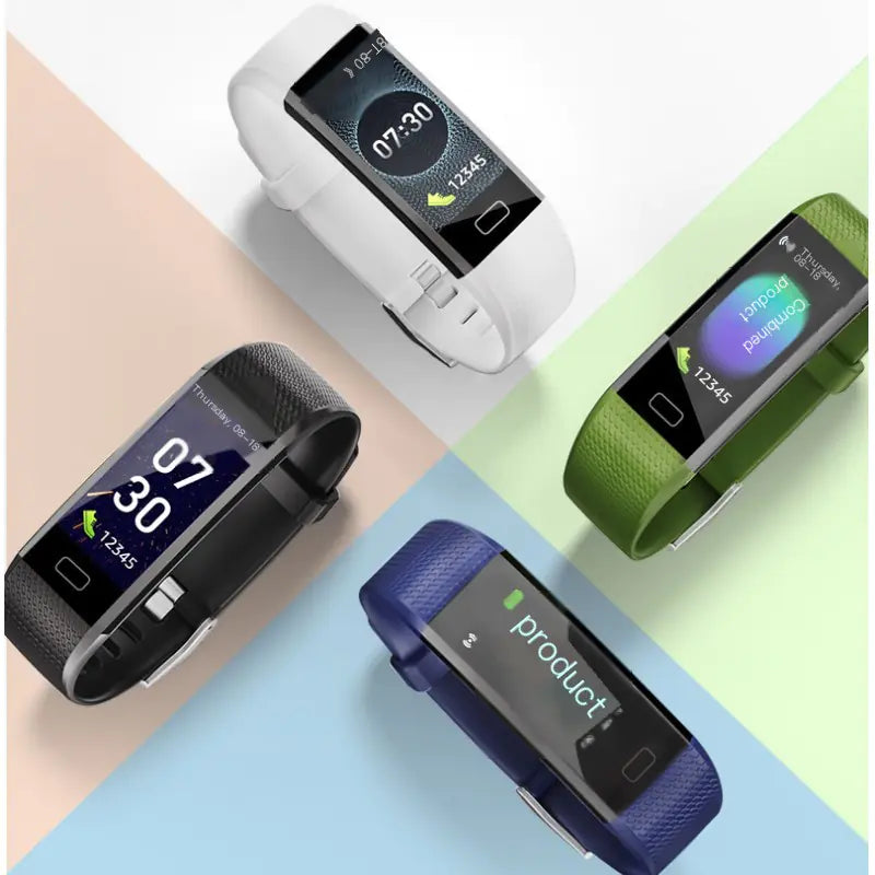 Fitness Heart Rate and Step Tracking Smart Bracelet