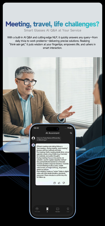AI Smart Glasses with Camera