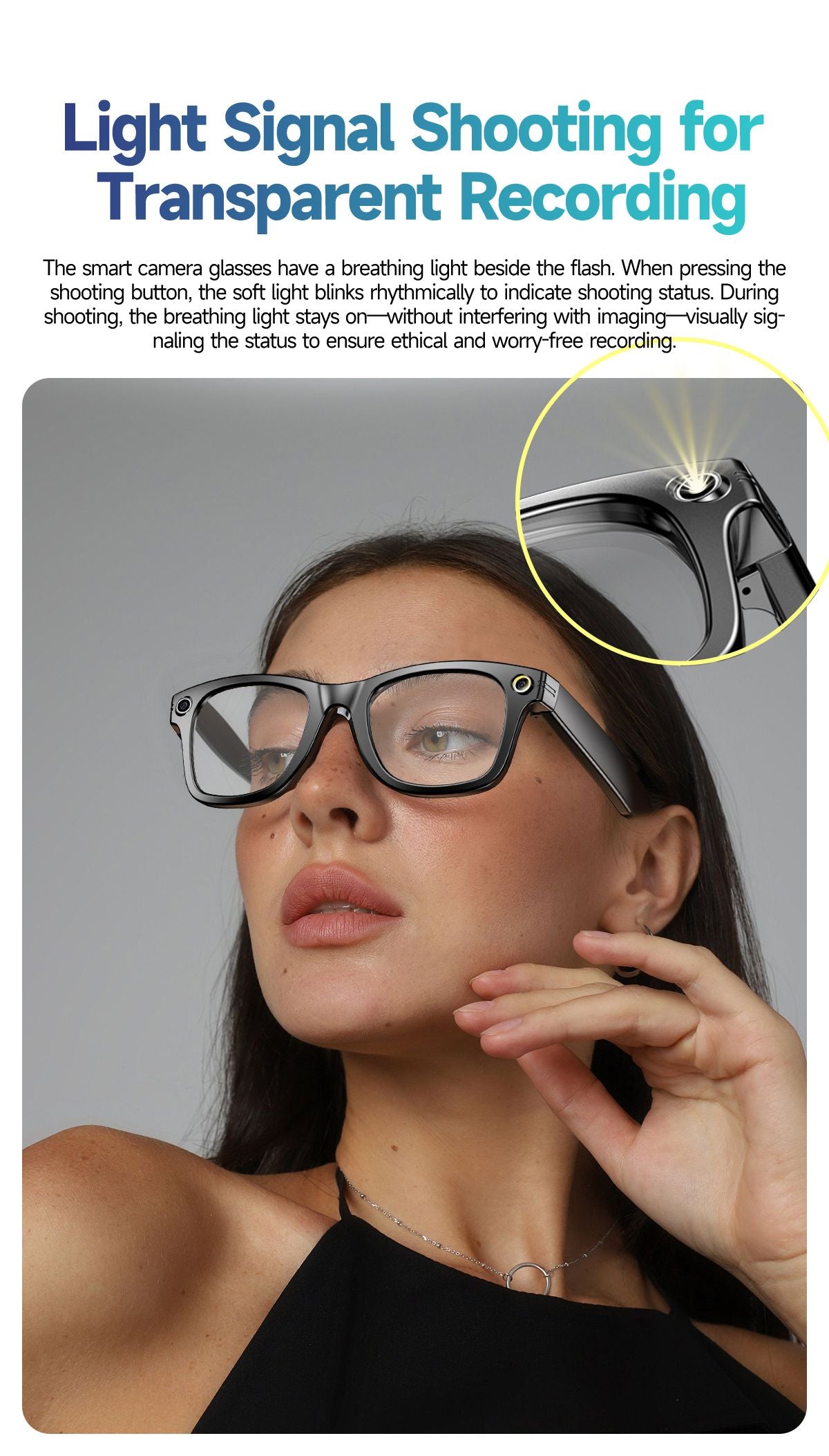 AI Smart Glasses with Camera